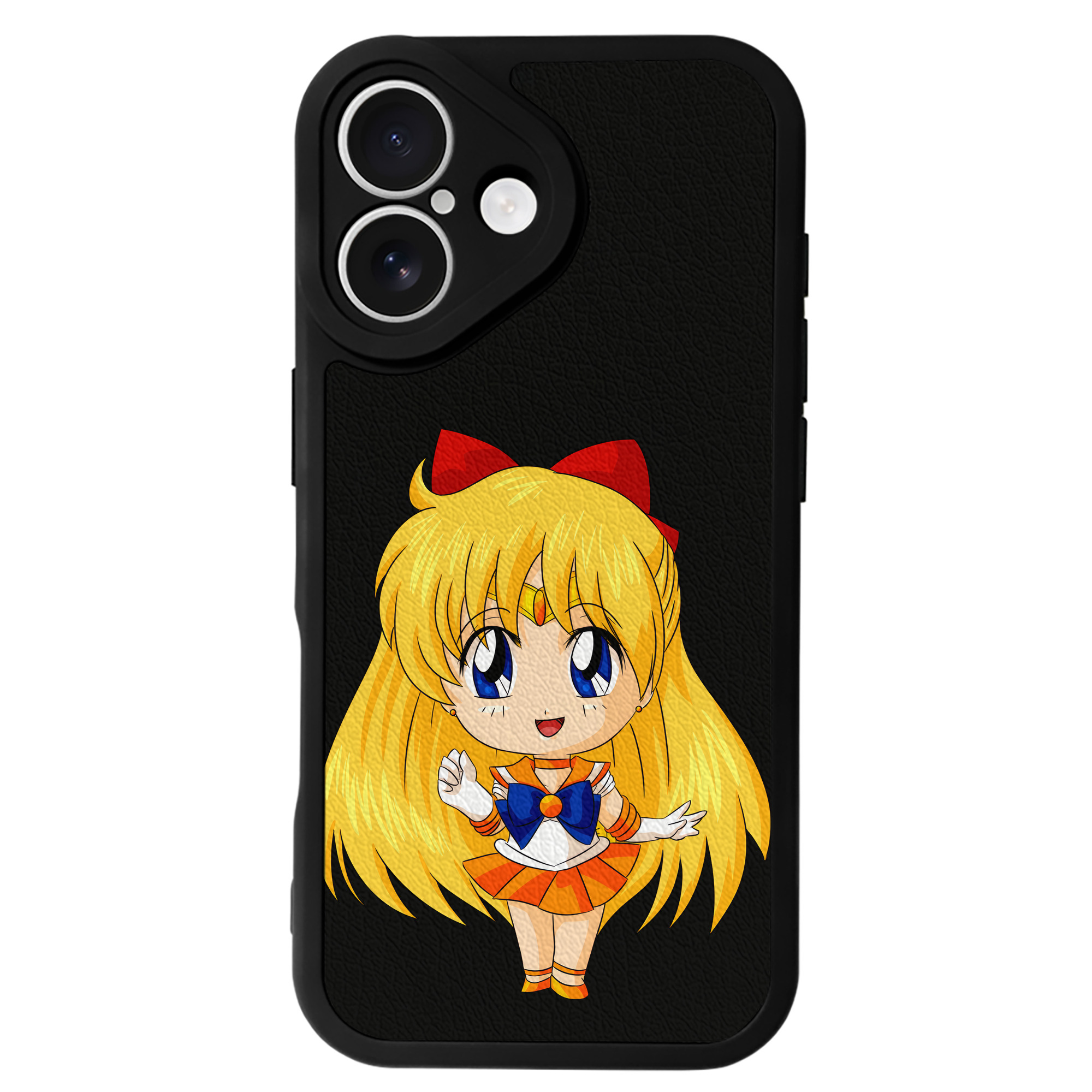 （画像用） 美少女戦士セーラームーン 愛野 美奈子 あいの みなこ Sailor Moon Aino Minako 【iPhone 16シリーズ対応】シリコンスマホケース（レザー調） 材質：シリコン
